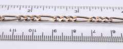 Vintage Sterling Silver Figaro Chain Necklace