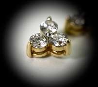 Sparkling and Sweet 14K Diamond Earrings