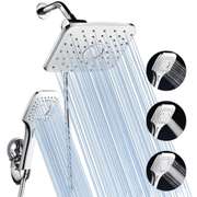 ABS and Chrome Finish Faucet Shower Head Combo