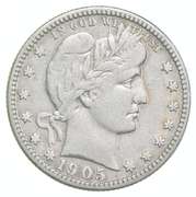1905-S Barber Quarter