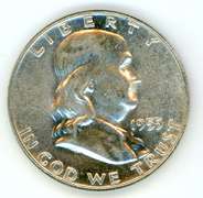 1955 Franklin Silver Half Dollar