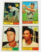 4 Topps 1961 Baseball Cards - 2 Rookies