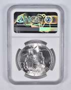 Error MS63 1923 Peace Silver Eagle REV Struck Thru 100th Anniv NGC