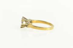 14K Yellow Gold 5.5mm Vintage NOS 1950's Engagement Setting Ring