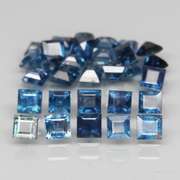 Heated only 4.64ct blue Sapphire set with multiple hues