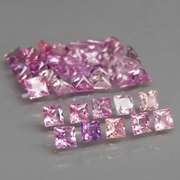 Radiant princess cut! Unheated! 3.46ct Sapphire set!