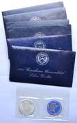 6 X 1971 Ike Silver Dollar Blue Envelopes
