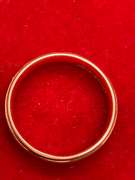 LADIES 14K ROSE GOLD AND DIAMOND BAND