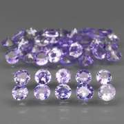 Glittering 4.91ct bright blue violet Tanzanite set