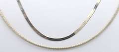 Lot of 2 Vinateg Sterling Silver Necklaces