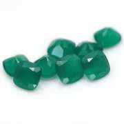 Breath taking 14.77ct grass green Botswana Agate set
