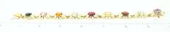 Exquisite 18k Gold Polychromatic Gemstone Bracelet