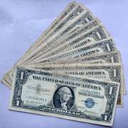 9 Various $ 11957 Series Star Silver Certificates