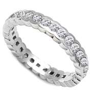 VVS CLARITY ! 1.00 CT DIAMOND MOISSANITE 10KT SOLID GOLD WEDDING RING