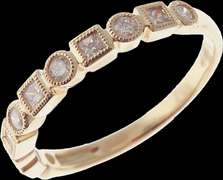 Sparkly 18kt Yellow Gold Diamond Band