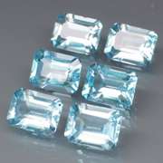 Simply ravishing 10.98ct baby blue Topaz set