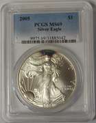 2005 American Silver Eagle PCGS MS69