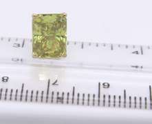 Green Glass Stud Earrings