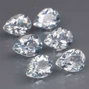 Glittering 7.75ct UNHEATED whisper blue Topaz set