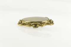 Gold Filled Victorian Mourning Photo Locket Fabric Case Pin/Brooch