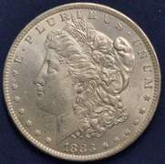 1883-O Morgan Silver Dollar, BU.