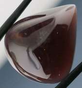 Glowing 29.50ct untreated Chalcedony cabochon