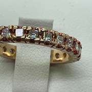 14K GOLD AND DIAMOND ETERNITY RING