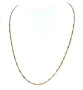 Dainty Spiral Rope Italian Chain in Plated 14KT Yellow Gold