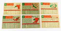 6 Topps 1959 Baseball Cards