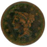 1841 Braided Hair Large Cent