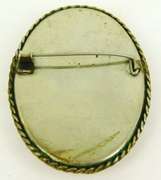 Large Handpainted Russian Princess Brooch