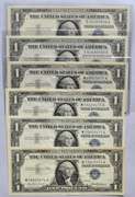 10 CH CU $1 1957 Silver Certificates