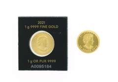 Two .999 Pure Gold Maple Leaf Coins