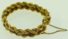 12KT Yellow Gold Filled Double Rope Chain Bracelet