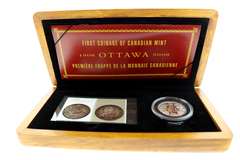 Royal Canadian Mint 100th Anniversary Coin & Stamp Set 50 cent Canadian Silver Coin