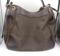 Preowned Prada Canapa Logo Canvas Shoulder Bag