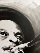 Black and White Contemporary Jazz Painting