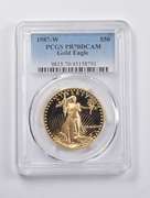 PR70 DCAM 1987-W $50 American Gold Eagle 1 Oz. .999 Fine Gold PCGS