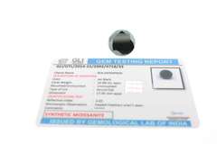Certified Jet Black Moissanite