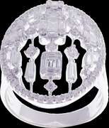 Intricate Diamond Puzzle 18k White Gold Ring