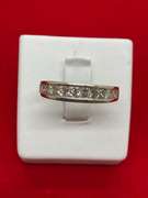14K WHITE GOLD AND DIAMOND BAND
