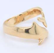 Great Yellow Gold Dolphin Ring