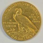 Very lovely Brilliant Uncirculated 1915 US $2.50 Indian Gold