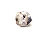 🕷Phantom-inal!🕷 Oval Black Onyx Tibetan Silver Floral Energy Design Ring