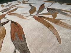 MODERN HAND MADE CARVED RUG 5x8