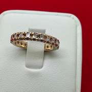 14K GOLD AND DIAMOND ETERNITY RING