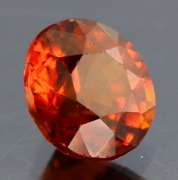 Amazing red orange color in this 3.28ct Garnet
