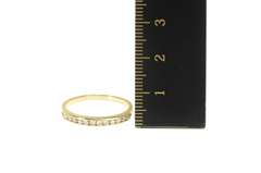 14K Yellow Gold 0.24 Ctw Diamond Channel Wedding Band Ring