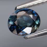 Fantastic .71ct heated only blue green Sapphire