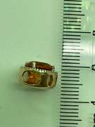 14K GOLD DIAMOND AND TOPAZ PENDANT.